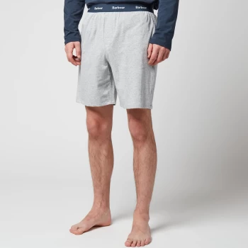 image of Barbour Lounge Mens Abbott Shorts - Light Grey Marl - L