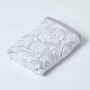 Image of HOMESCAPES Damask Turkish Cotton 600 GSM Hand Towel, Beige - Beige