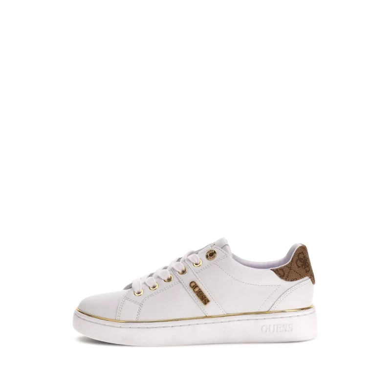 Image of Guess Womens Trainers Guess Britz Blanc Female 38