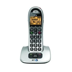 Image of BT BT4000 Single Big Button DECT Cordless Phone Silver Black 069264
