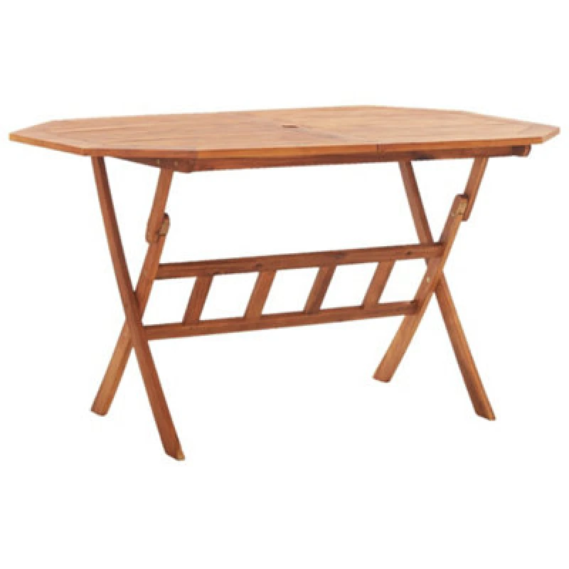 Image of VIDAXL Folding Garden Table 135x85x75cm Solid Acacia Wood Vidaxl 8719883780313