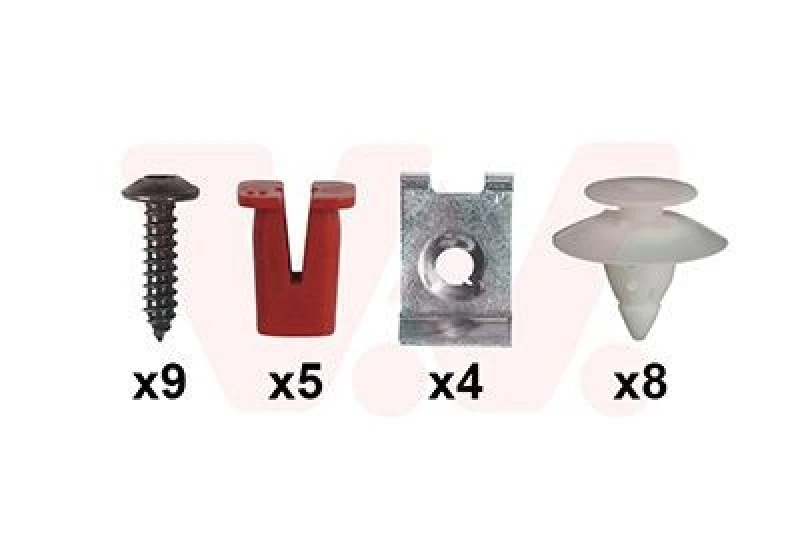 Image of VAN WEZEL Mounting Kit, bumper VAN WEZEL 1865794