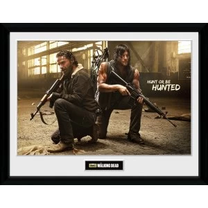 image of The Walking Dead Rick and Daryl Hunt Framed Collector Print