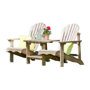 image of Zest4Leisure Lily Relax 2-Seater Wooden Bench