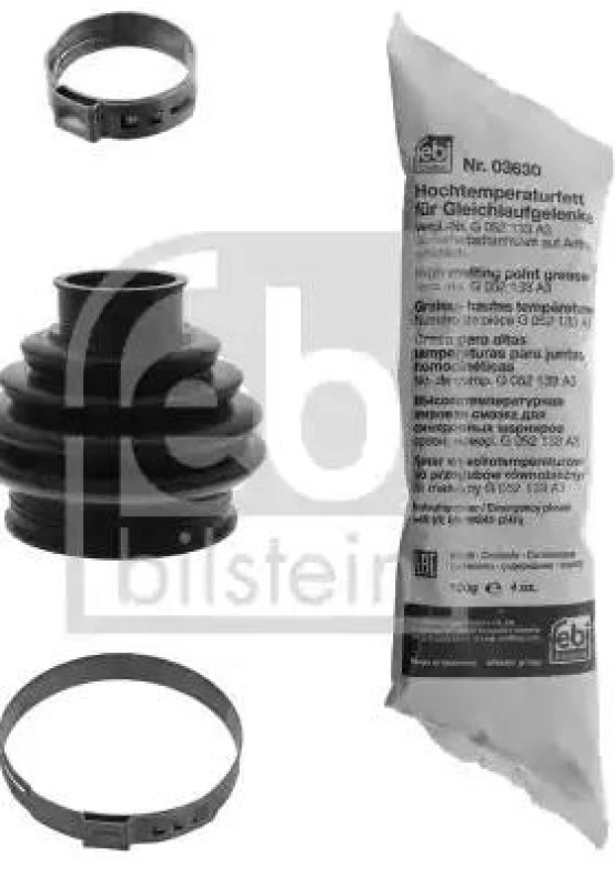 Image of FEBI BILSTEIN 100224 CV Boot Rear Axle Right, Thermoplast Thermoplast Bellow,drive shaft (194)