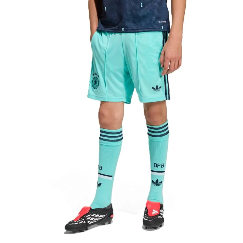 Image of adidas Germany Away FIFA World Cup 2026 Shorts Junior - Blue Unisex 11 - 12 Years