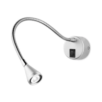 Image of Leds-c4 Lighting - Leds-C4 Book - LED 1 Light Indoor Adjustable Wall Reading Light Chrome