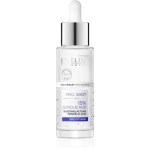 Eveline Cosmetics Serum Shot 15% Glycolic Acid Smoothing Facial Peeling for Even Skintone 30ml