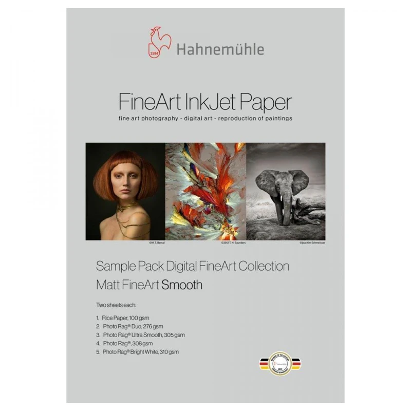 Image of Hahnemuehle Sample Pack Matt FineArt Smooth A3+