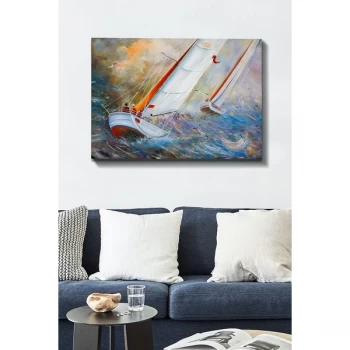 Image of Kanvas Tablo (70 x 100) - 142 Multicolor Decorative Canvas Painting