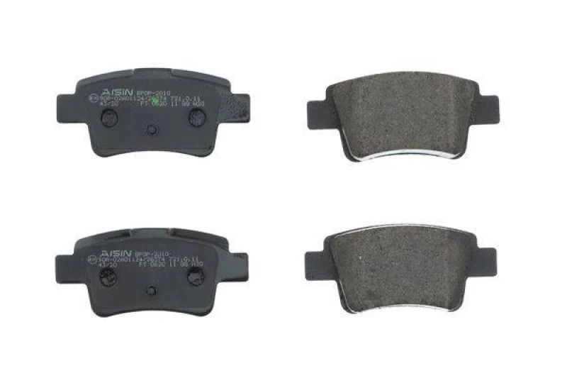 Image of AISIN BPOP-2010 Brake pad set Premium ADVICS by AISIN excl. wear warning contact Brake Pad Set,disc brake (402)
