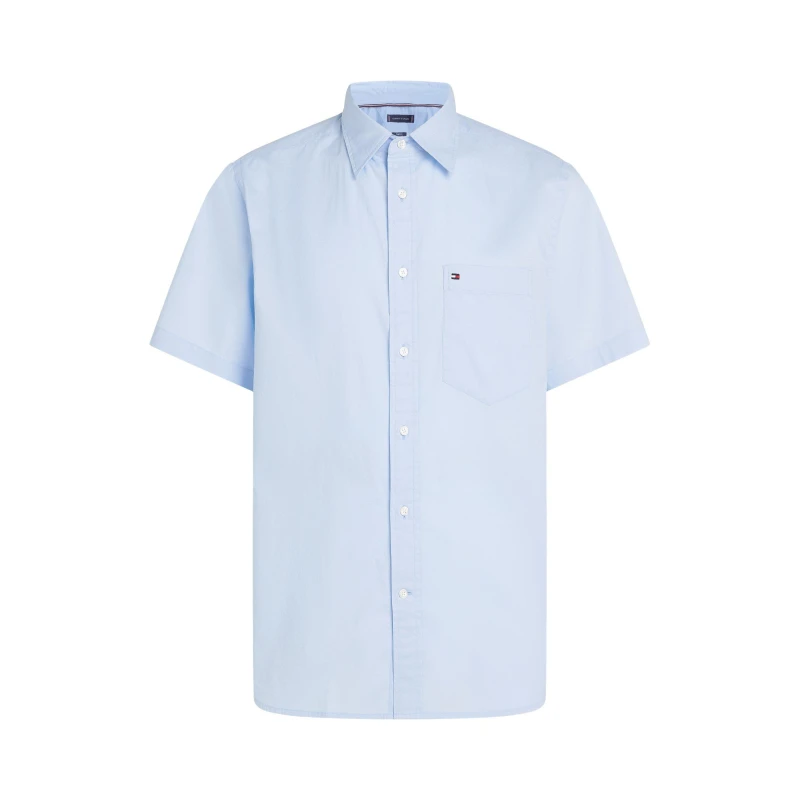 Image of Tommy Hilfiger Mens Flex Short Sleeve Shirt Sweet Blue male S