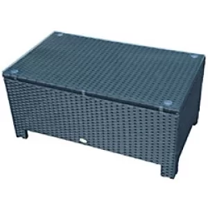 Image of Outsunny Rattan Coffee Table 01-0722 Black