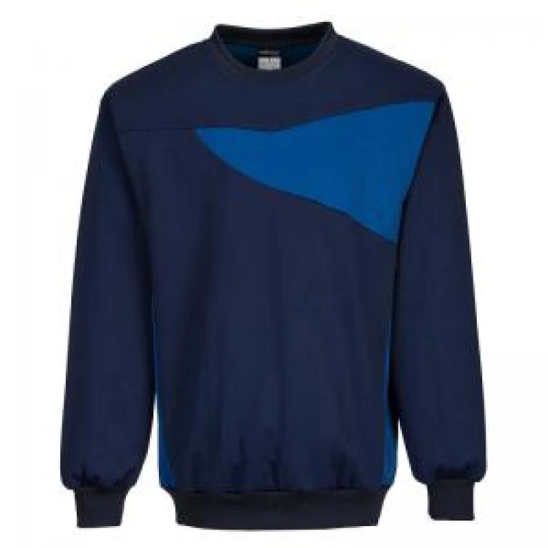 Image of Portwest PW2 Mens Sweatshirt PW273NRRXXXL Colour: Navy / Royal Blue