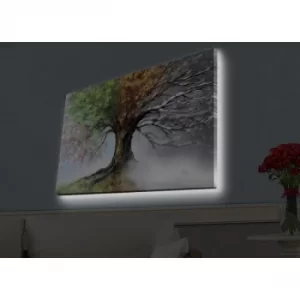 Image of 4570HDACT-052 Multicolor Decorative LED Lighted Canvas Painting
