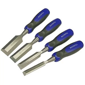 image of Faithfull Bevel Edge Butt Chisel Set of 4