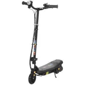 image of Foldable Electric Scooter with LED Headlight for Ages 7-14 Years, black