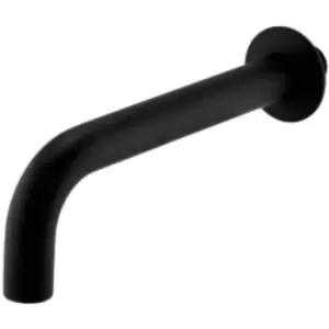 image of Kartell - TAP156NR K-Vit Brassware Nero Wall Mounted Bath Spout, Matt Black - Matt Black