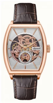 Image of Ingersoll Mens The Producer Automatic Brown Leather Watch