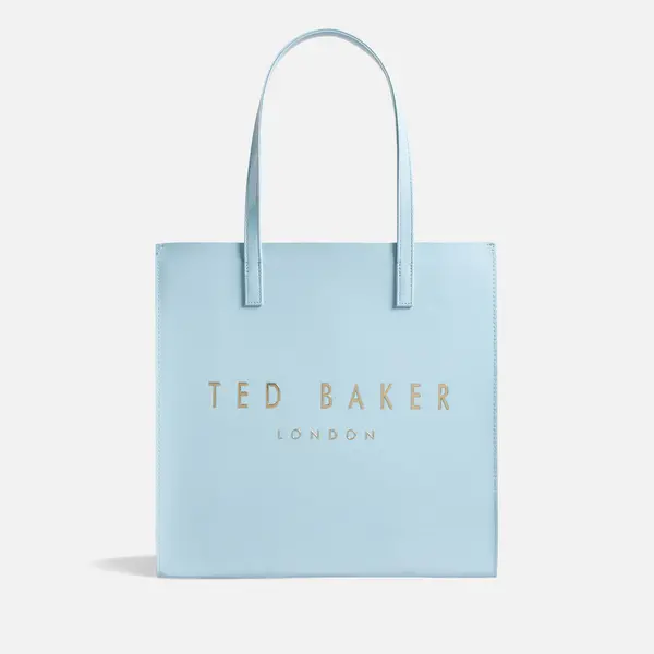 image of Ted Baker Crinkon Pebble-Grained Faux Leather Large Icon Bag