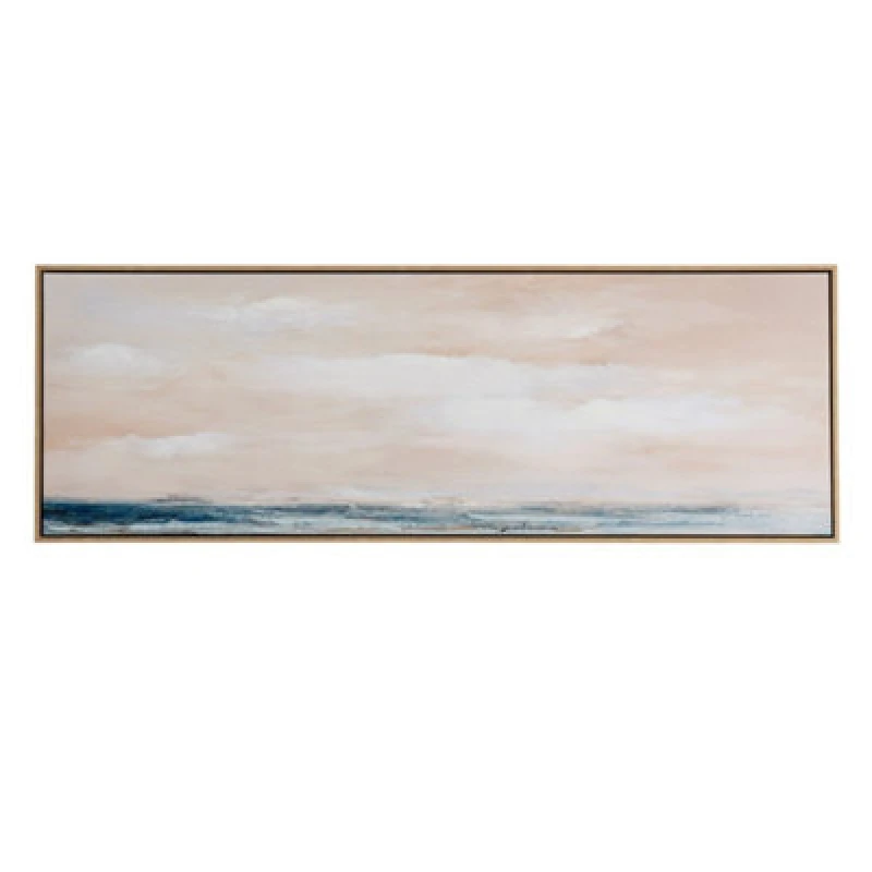 Image of Hill Interiors Ondra Hand Painted Canvas In Frame - Wood - L3 X W150 X H50 Cm - Multi-Coloured