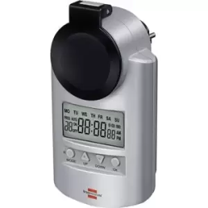 Image of Brennenstuhl 1507490 Timer/power strip digital 7 day mode 23 h/59 min 3680 W IP44 Count-down mode, RND mode