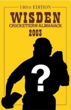 Image of Wisden Cricketers Almanack 2003 by Tim De Lisle Paperback
