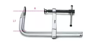 Image of Beta Tools 1595 Screw Clamp Max A: 820mm L1: 125mm 015950080