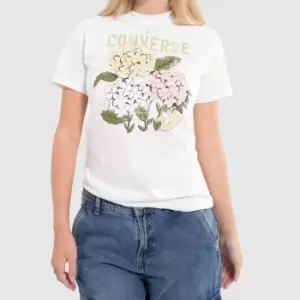 Image of Converse Outdoor Florals T-Shirt In White