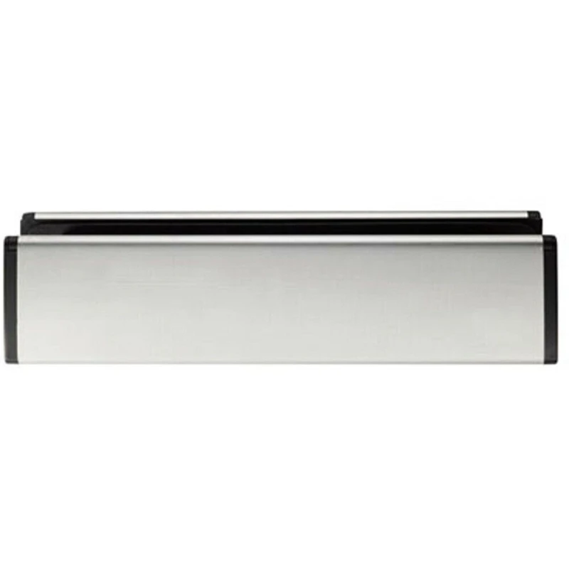 Image of Loops All-in-One Sleeved Letterbox Plate 260 x 47mm Aperture Polished Steel Metallics