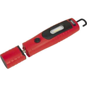 Image of Sealey Rechargeable 360° Inspection Lamp 7 Smd + 3W LED Li-ion Red