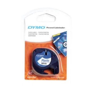 Dymo 12267 Black On Clear Label Plastic Tape 12mm x 4m