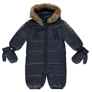 Image of Firetrap Luxury Bubble Snowsuit Baby Boys - Navy