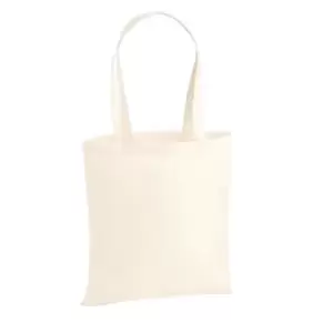Image of Westford Mill Premium Cotton Tote Bag (One Size) (Natural)
