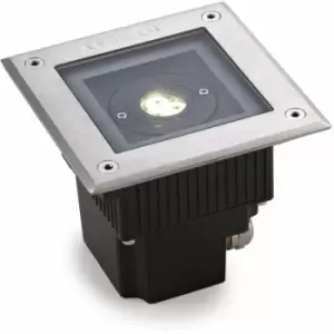 image of 05-leds C4 - Gea recessed spotlight, LED 3000k 6W, technopolymer, stainless steel and glass