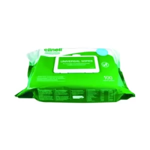 image of Clinell Universal Wipes BCW100 (Pack of 100) CM1907