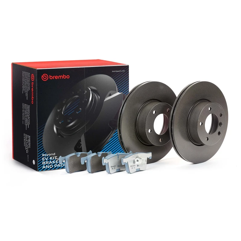 Image of BREMBO Brake discs and pads set BREMBO KT 08 060