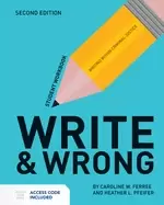 Image of write and wrong writing within criminal justice student workbook