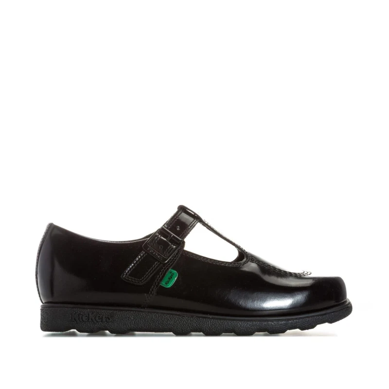 Image of Kickers Fragma T Patent Shoes - Black 6