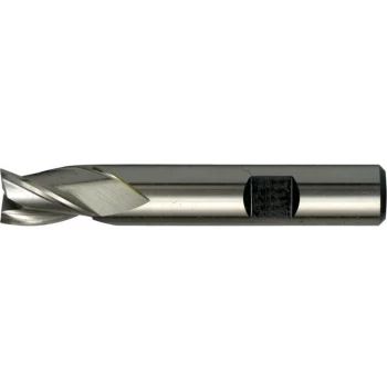 image of Swisstech - 5.00MM HSS-Co 8% 3 Flute Weldon Shank Short Series Slot Drills - Uncoa