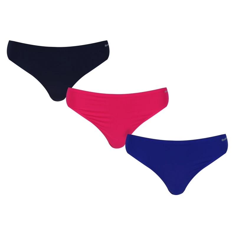 Image of Reebok 3 Pack Rae Thongs Ladies - Blue Blue 10