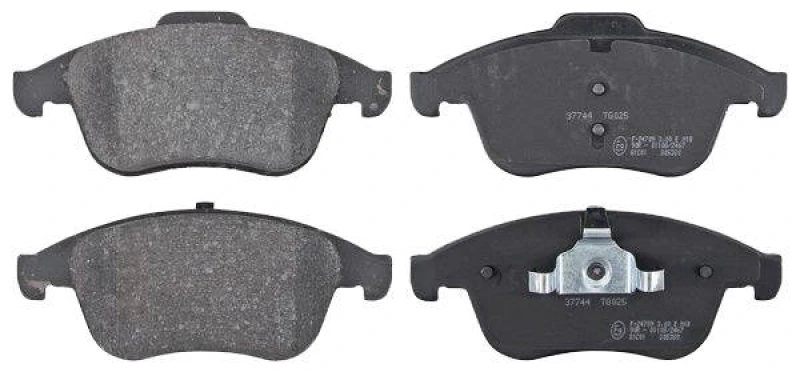 Image of A.B.S. 37744 Brake pad set without integrated wear sensor Brake Pad Set,disc brake (402)