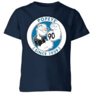 Image of Popeye Popeye 90th Kids T-Shirt - Navy - 11-12 Years
