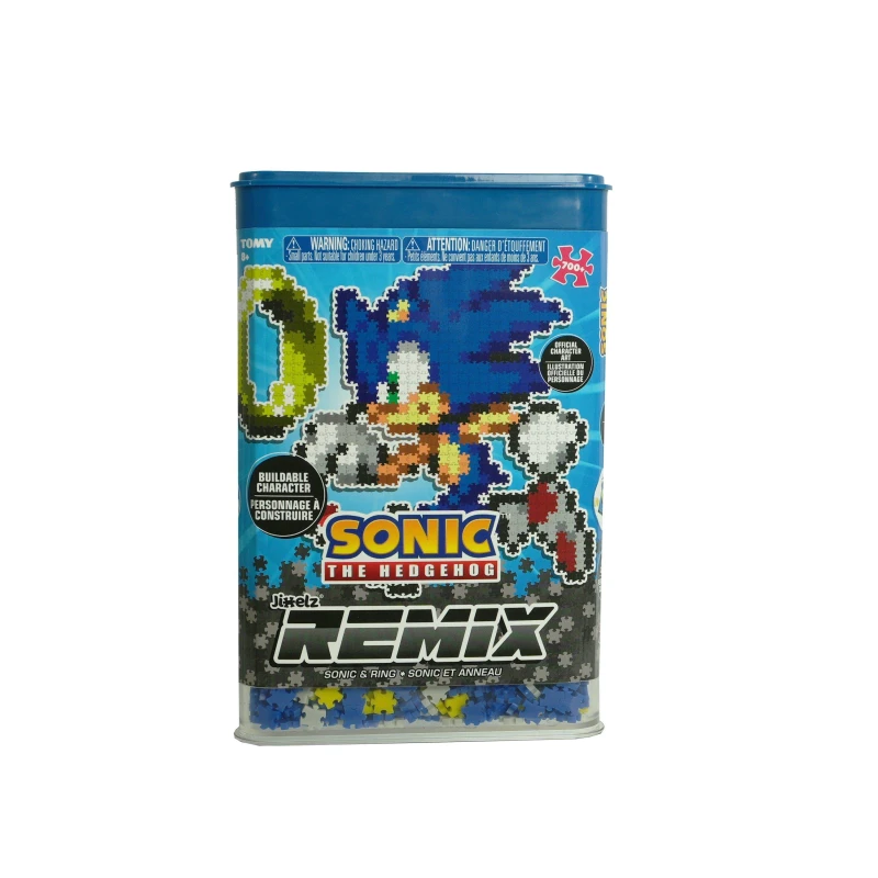 Image of Sonic Jixelz Remix and Coin Puzzle Make Your Own Toys Tomy unisex One Size