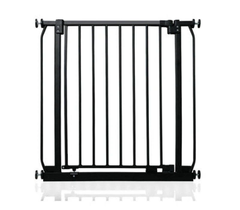 Image of Safetots Elite Pressure Narrow Safety Gate, 65.5Cm - 74.5Cm, Matt Black, Narrow Pressure Fit Stair Gate
