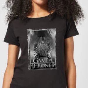Image of Game of Thrones Iron Throne Womens T-Shirt - Black - 5XL