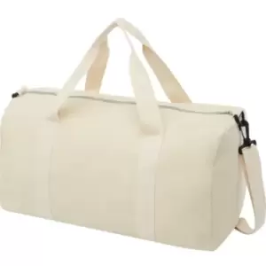 Image of Pheebs Recycled Polyester Duffle Bag (One Size) (Natural) - Bullet