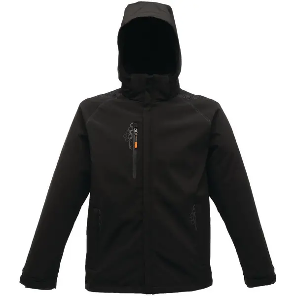 image of Regatta Professional Mens Repeller Warm Hooded Softshell Jacket L - Chest 41-42' (104-106.5cm)