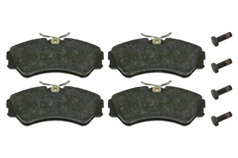 Image of SWAG 30 91 6302 Brake pad set Front Axle, excl. wear warning contact, with bolts/screws Brake Pad Set,disc brake (402)