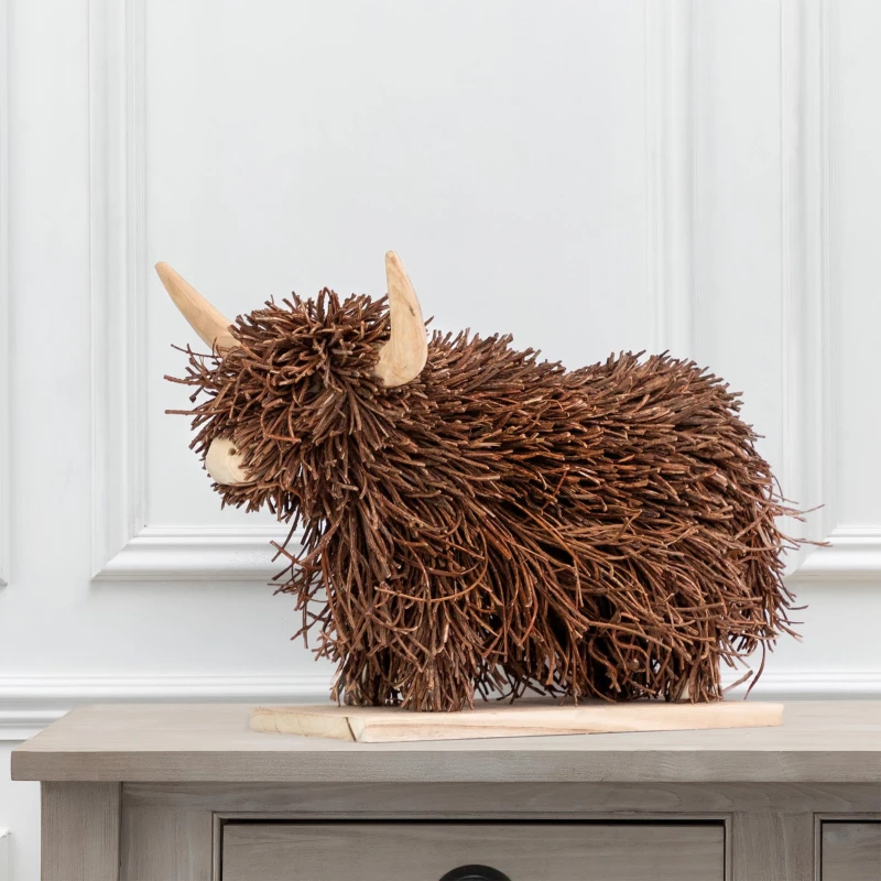 Image of Voyage Maison Hewie Hand Crafted Wooden Sculpture Brown
